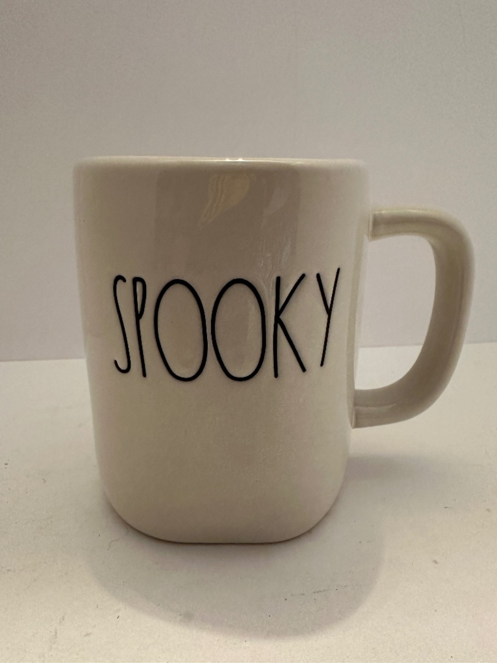 Rae Dunn Halloween "Spooky" Mug W/Face